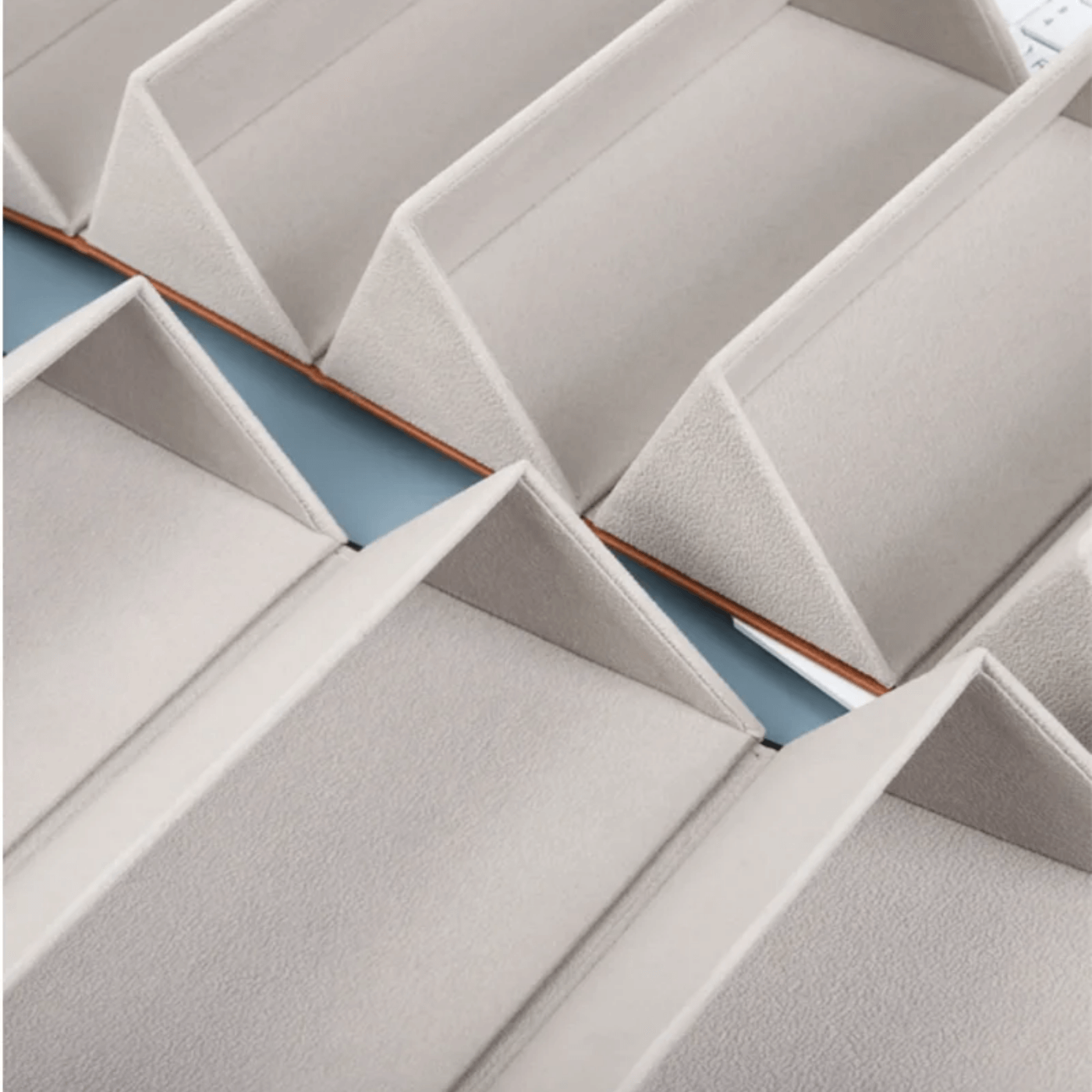 Estojo para Óculos 5 Divisões - Couro Marrom