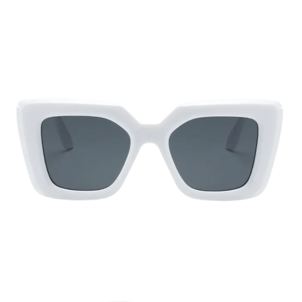 Óculos de Sol Quadrado Branco - Modelo Capri