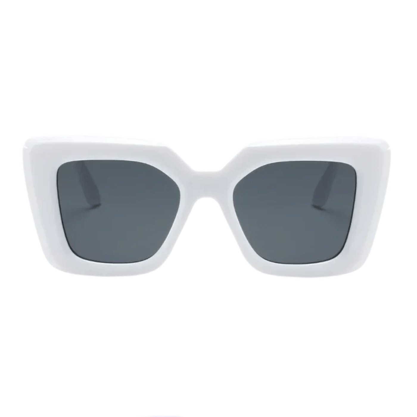 Óculos de Sol Quadrado Branco - Modelo Capri