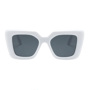 Óculos de Sol Quadrado Branco - Modelo Capri