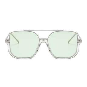 Óculos de Sol Quadrado Verde - Modelo Olivia