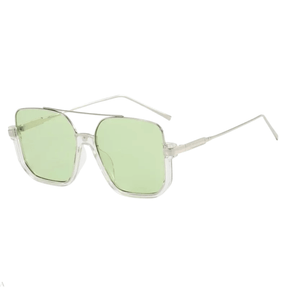 Óculos de Sol Quadrado Verde - Modelo Olivia