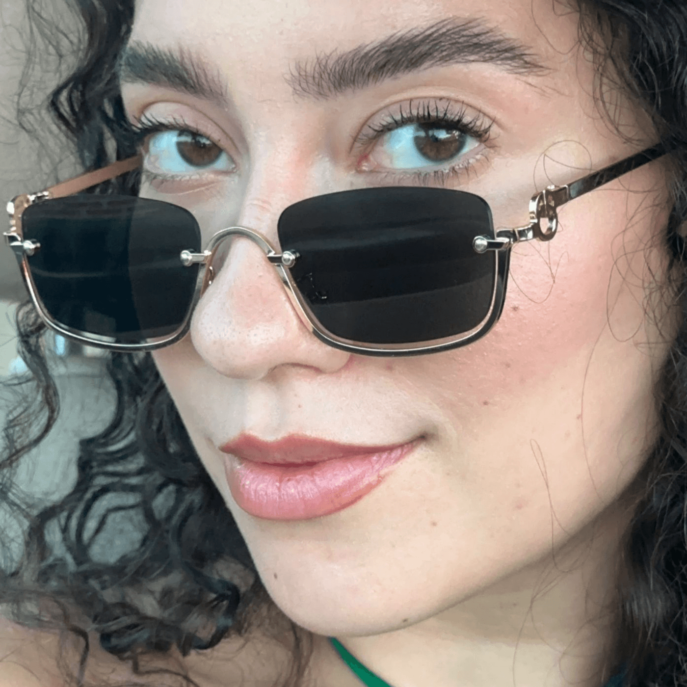 Óculos de Sol Retro Dourado - Modelo Tulum