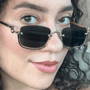Óculos de Sol Retro Dourado - Modelo Tulum