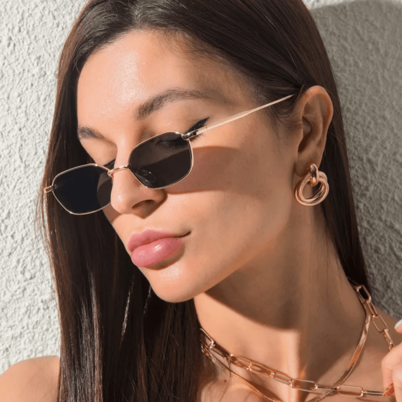 Óculos de Sol Retro Bronze - Modelo Búzios