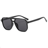 Óculos de Sol Quadrado Preto - Modelo Aurora