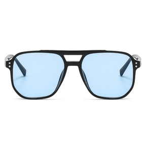 Óculos de Sol Quadrado Azul - Modelo Aurora
